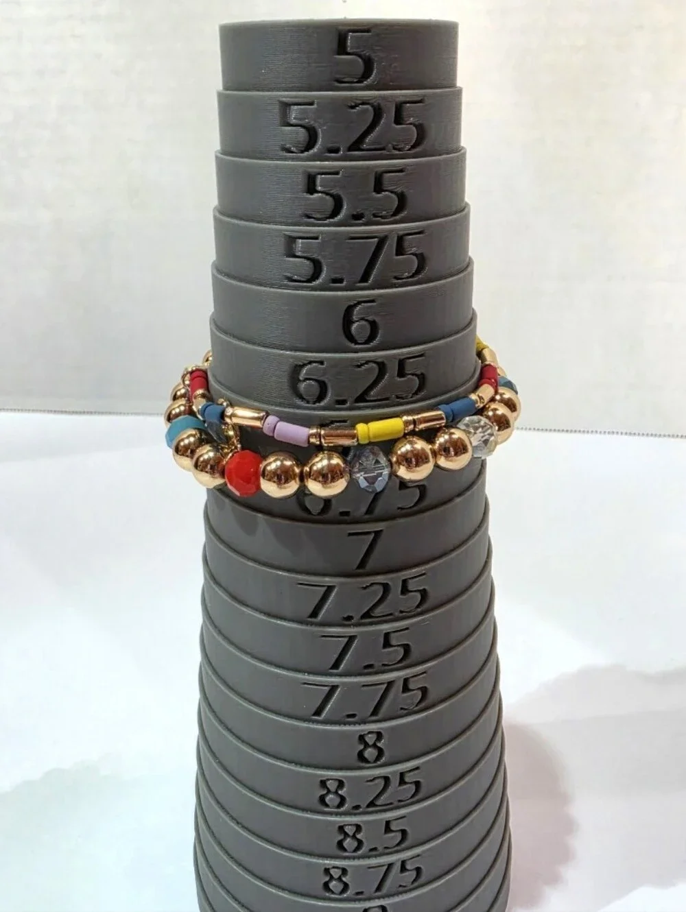 Boho Multicolor Beaded Bracelet Set Rainbow Tassel & Charm Wrist Layering